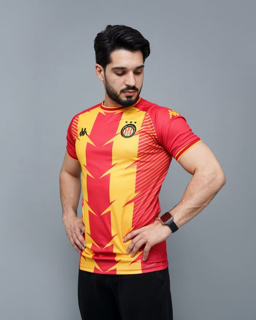 maillot handball espérance 2025 players edition rouge jaune