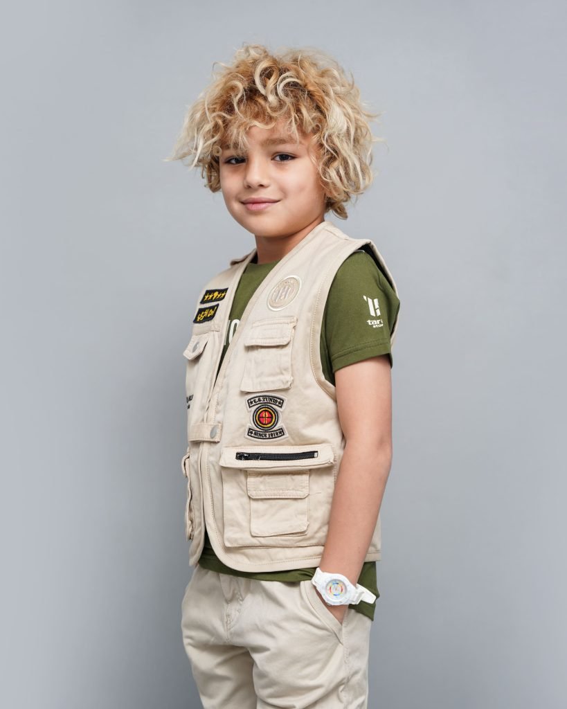 Gilet Espérance enfants 2025 – version beige