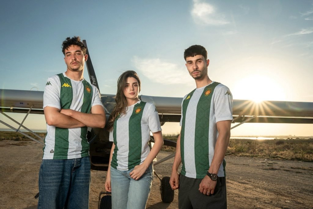 maillot 3rd kit espérance 2025 stadium vert blanc