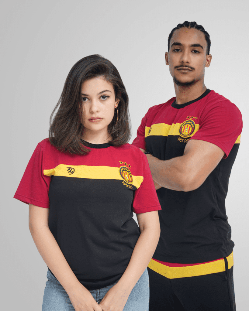 t-shirt espérance classic 2025 rouge jaune officiel